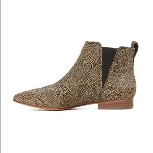 Madewell Nadine booties, espresso bean pattern